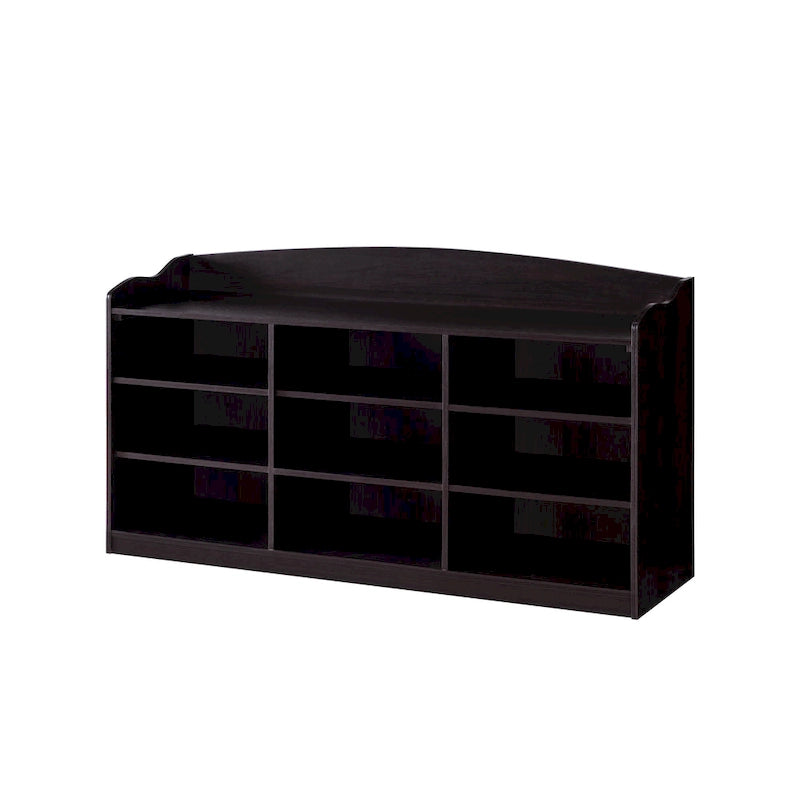 Entryway Shoe Bench, Open Shelve Shoe Rack fits 18 Pairs of Shoes for Living Room, Entryway, Bedroom