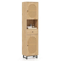 67 Tall Bathroom Cabinet with 2 Doors Open Compartment & - See Details