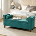 54.3 Wide Traditional Storage Bench with 2 Pillows