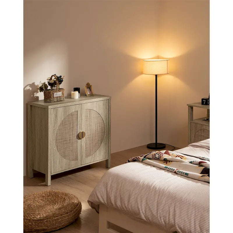 Credenza contenitore in rattan