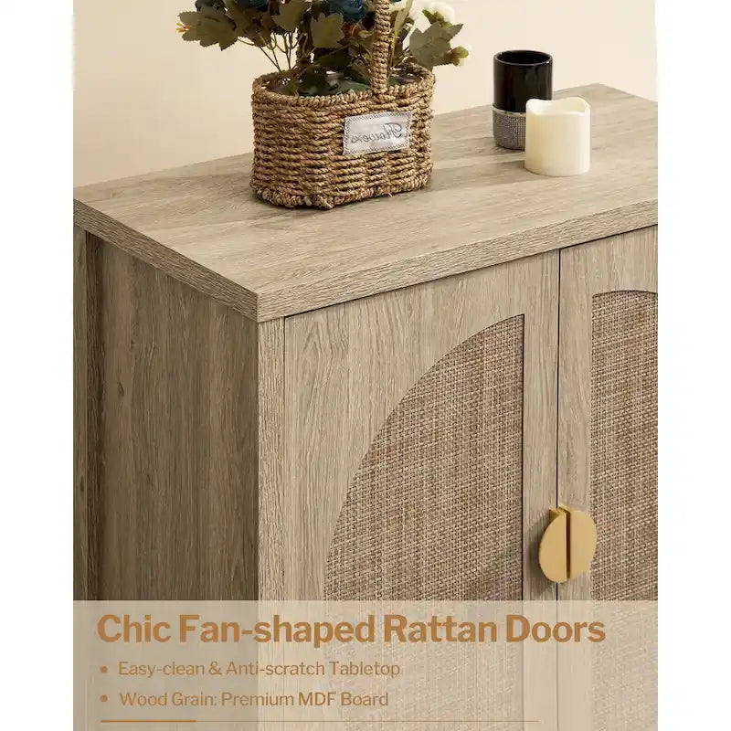 Credenza contenitore in rattan