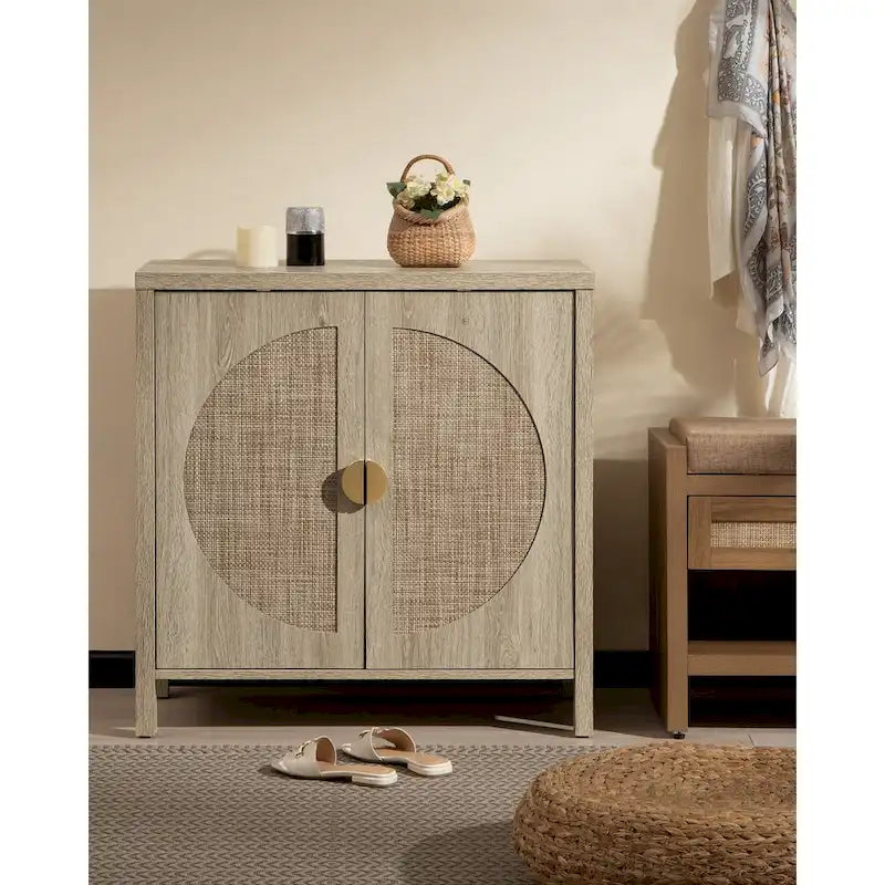 Credenza contenitore in rattan