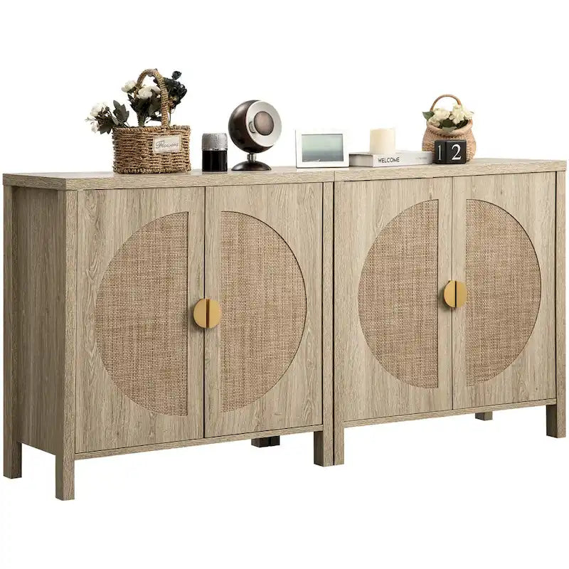 Credenza contenitore in rattan