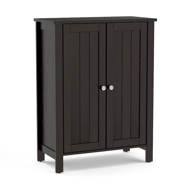 Wooden Bathroom Floor Cabinet Free Standing Storage Cabinet