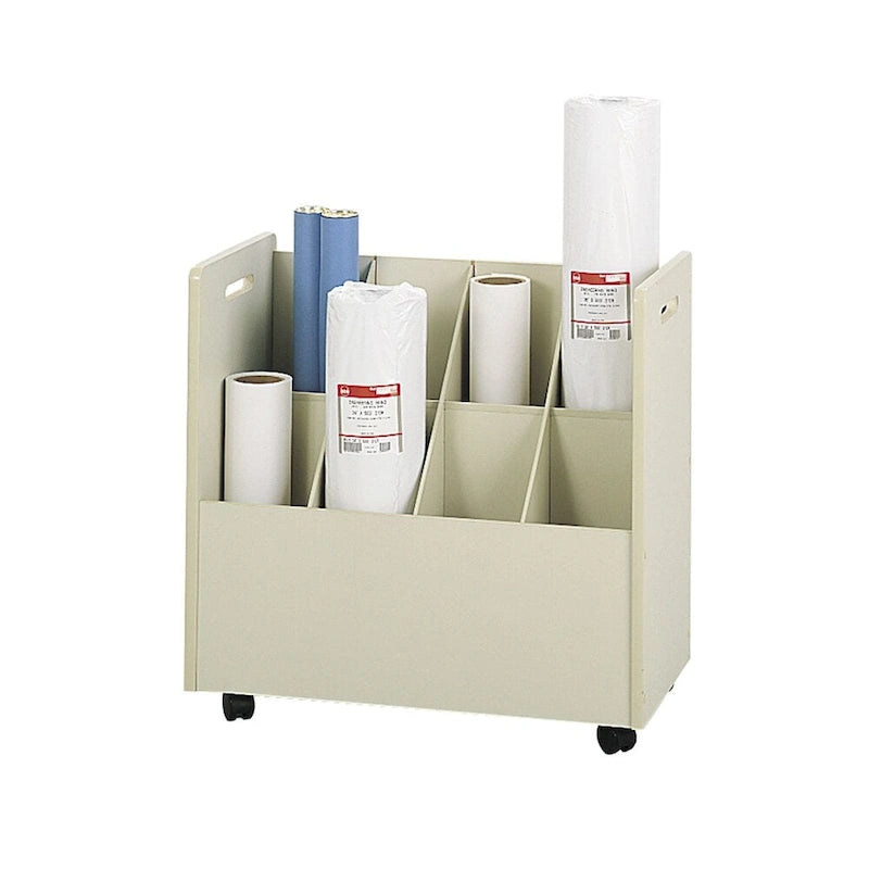 Schedario mobile a 8 scomparti, grande organizer per documenti