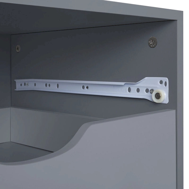 Schedario in legno da ufficio con 7 cassetti, per ufficio domestico, mobile schedario con ruote, mobile contenitore con ruote, cassetto schedario