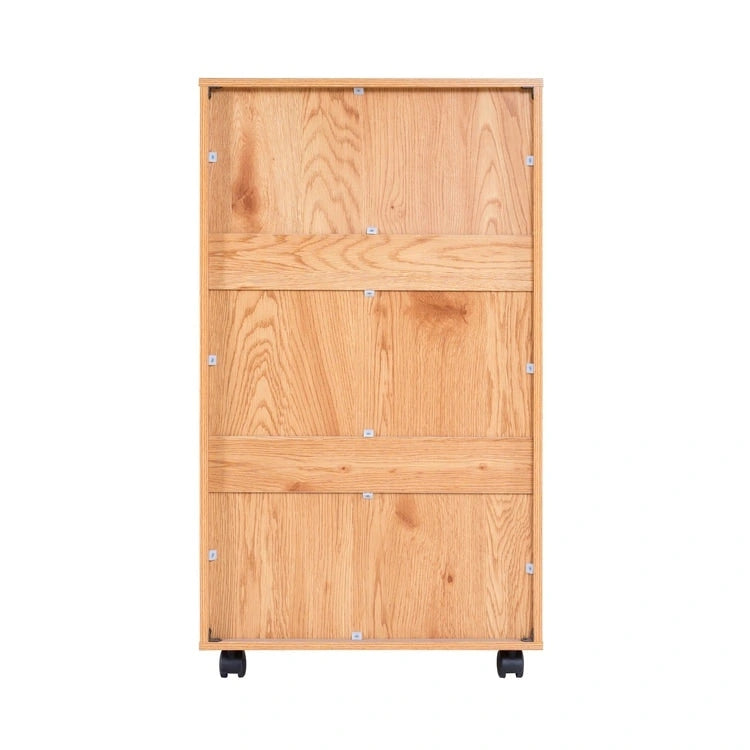 Schedario in legno da ufficio con 7 cassetti, per ufficio domestico, mobile schedario con ruote, mobile contenitore con ruote, cassetto schedario