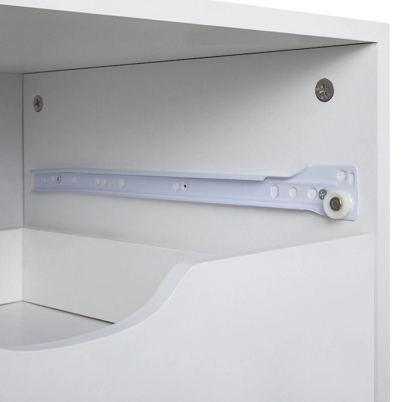 Schedario in legno da ufficio con 7 cassetti, per ufficio domestico, mobile schedario con ruote, mobile contenitore con ruote, cassetto schedario