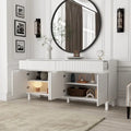 63W Bookcase Display Sideboard Lacquer Versatile Home Organizer - 63