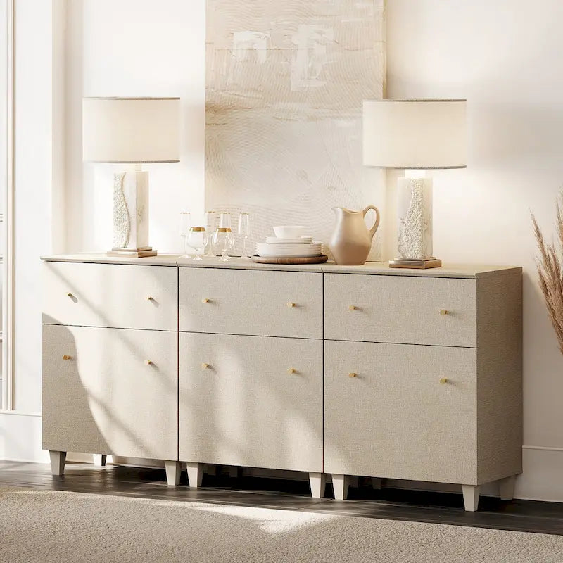 Sideboard Buffet Cabinet with Drawer and Door for Kitchen, Dining Room