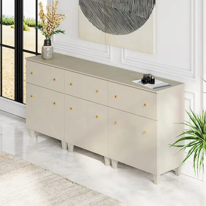Sideboard Buffet Cabinet with Drawer and Door for Kitchen, Dining Room