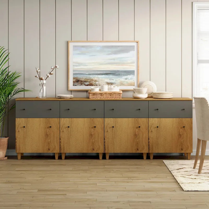 Sideboard Buffet Cabinet with Drawer and Door for Kitchen, Dining Room