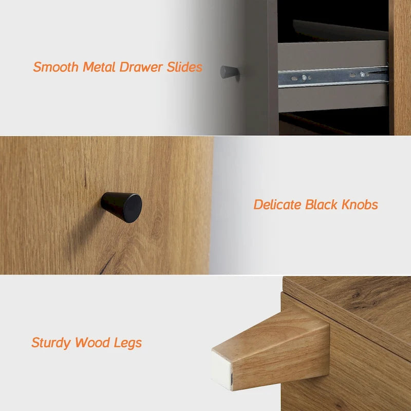 Sideboard Buffet Cabinet with Drawer and Door for Kitchen, Dining Room
