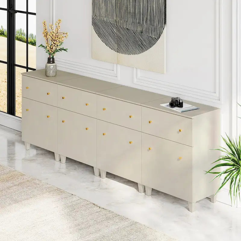 Sideboard Buffet Cabinet with Drawer and Door for Kitchen, Dining Room