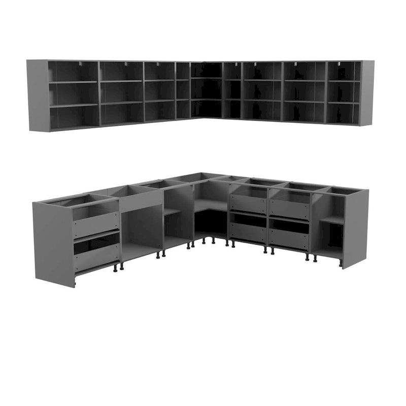 Kitchen Modern Collection White Matte Color Base Size 10x8,5Ft Wide - 102x120