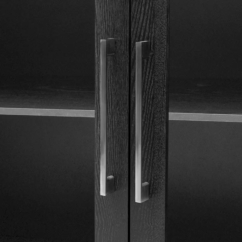 Mobile contenitore in legno da 58.2 con ante e ripiano regolabile - N/A