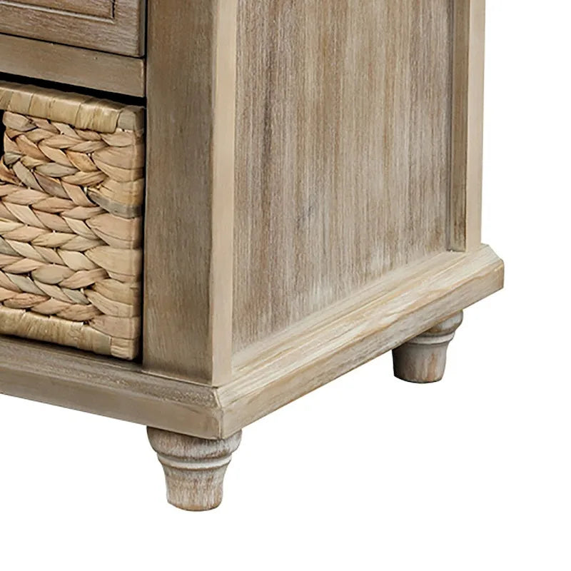 Panca contenitore classica stile rustico con cuscino rimovibile in misto lino