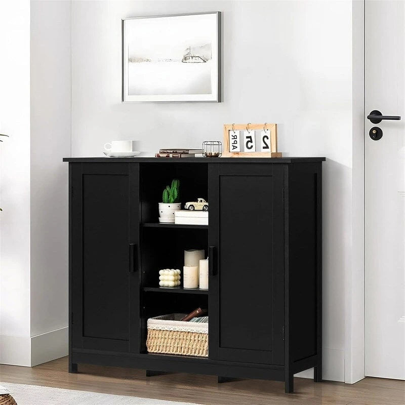 Szafka do przechowywania z dwojgiem drzwi i 4 półkami - 11.8D x 35.4W x 31.7H