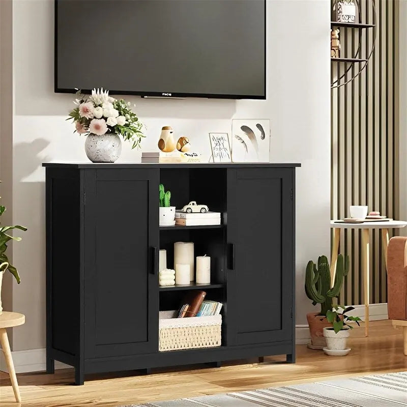 Szafka do przechowywania z dwojgiem drzwi i 4 półkami - 11.8D x 35.4W x 31.7H