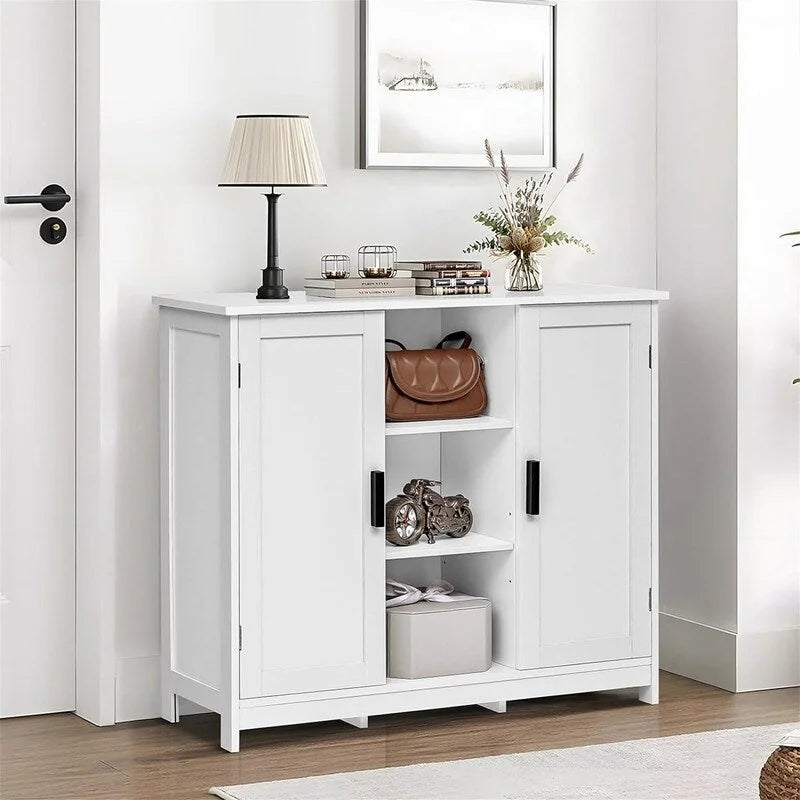 Szafka do przechowywania z dwojgiem drzwi i 4 półkami - 11.8D x 35.4W x 31.7H