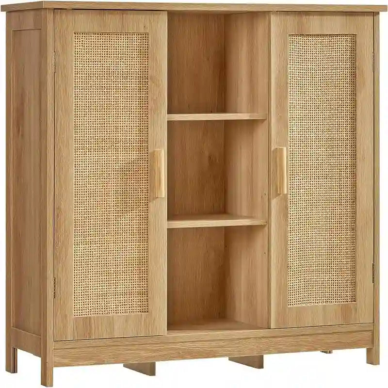Szafka do przechowywania z dwojgiem drzwi i 4 półkami - 11.8D x 35.4W x 31.7H