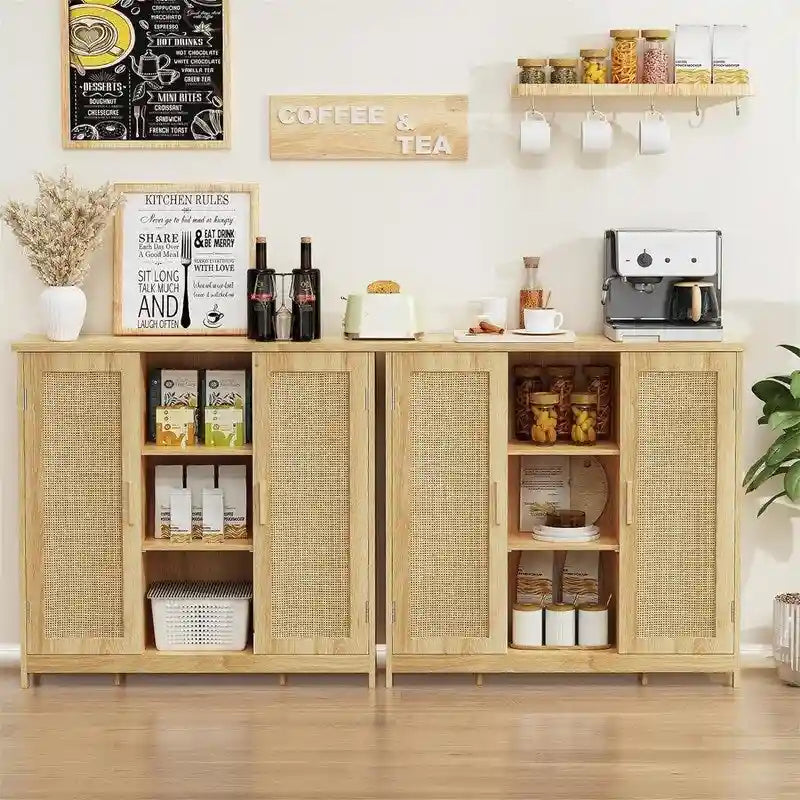 Szafka do przechowywania z dwojgiem drzwi i 4 półkami - 11.8D x 35.4W x 31.7H