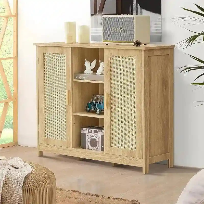 Szafka do przechowywania z dwojgiem drzwi i 4 półkami - 11.8D x 35.4W x 31.7H