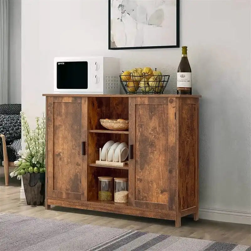 Szafka do przechowywania z dwojgiem drzwi i 4 półkami - 11.8D x 35.4W x 31.7H