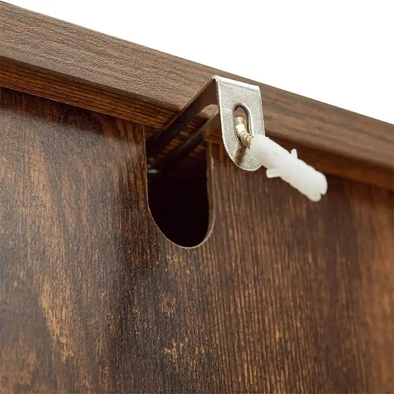 Szafka do przechowywania z dwojgiem drzwi i 4 półkami - 11.8D x 35.4W x 31.7H