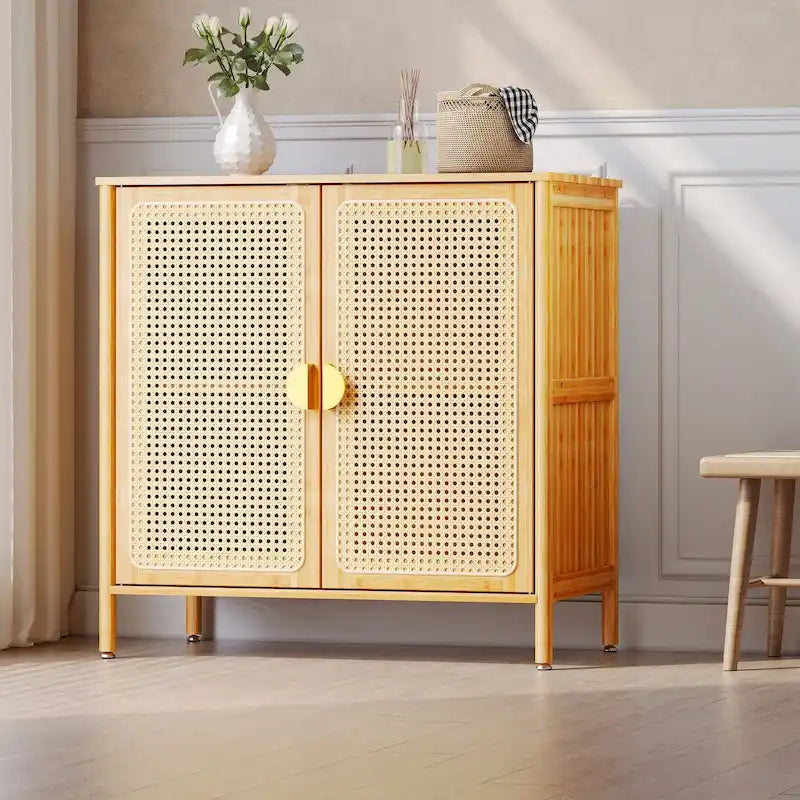 Credenza con mobile contenitore a 2 ante - 31.9 in W * 16.1 in D * 31.1 in H
