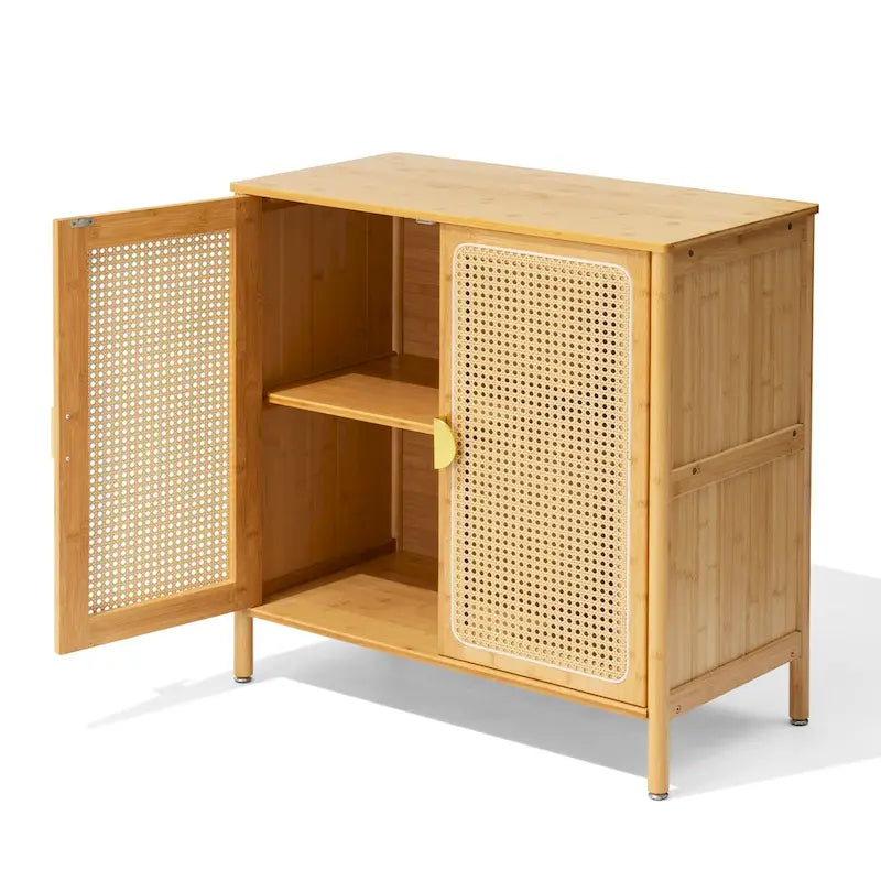 Credenza con mobile contenitore a 2 ante - 31.9 in W * 16.1 in D * 31.1 in H