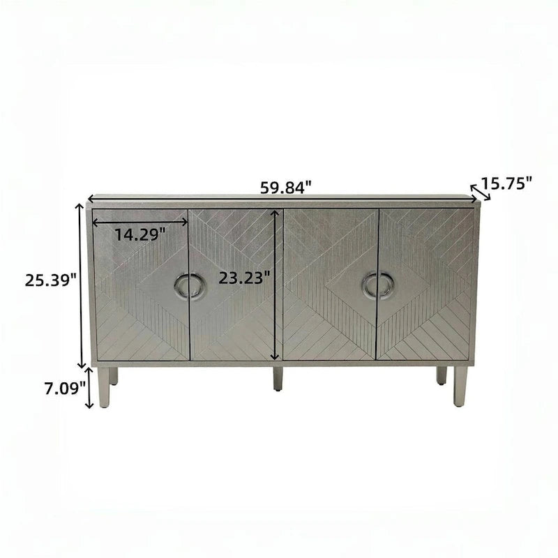 Credenza/dispensa elegante e funzionale a 4 ante da 60