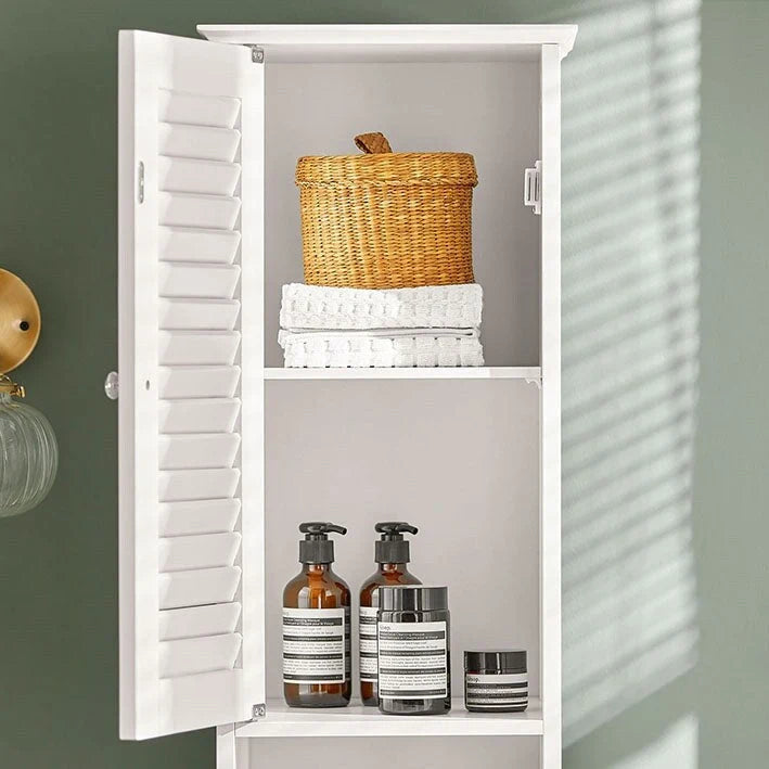 Scaffale contenitore alto da bagno