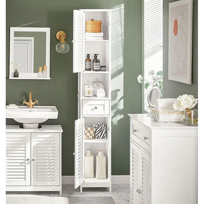 Scaffale contenitore alto da bagno