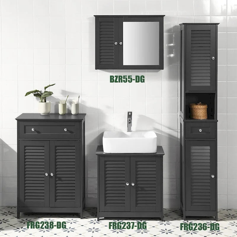 Scaffale contenitore alto da bagno