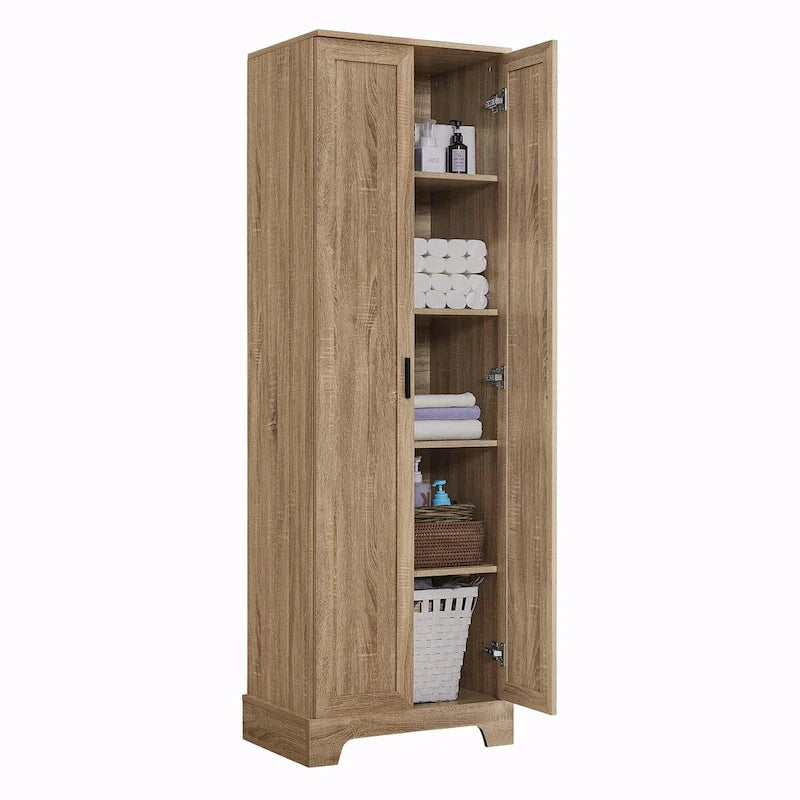 Storage Cabinet with Two Doors and Adjustable Shelf