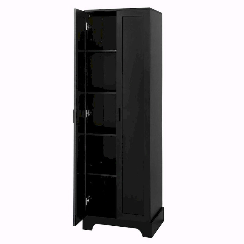 Storage Cabinet with Two Doors and Adjustable Shelf