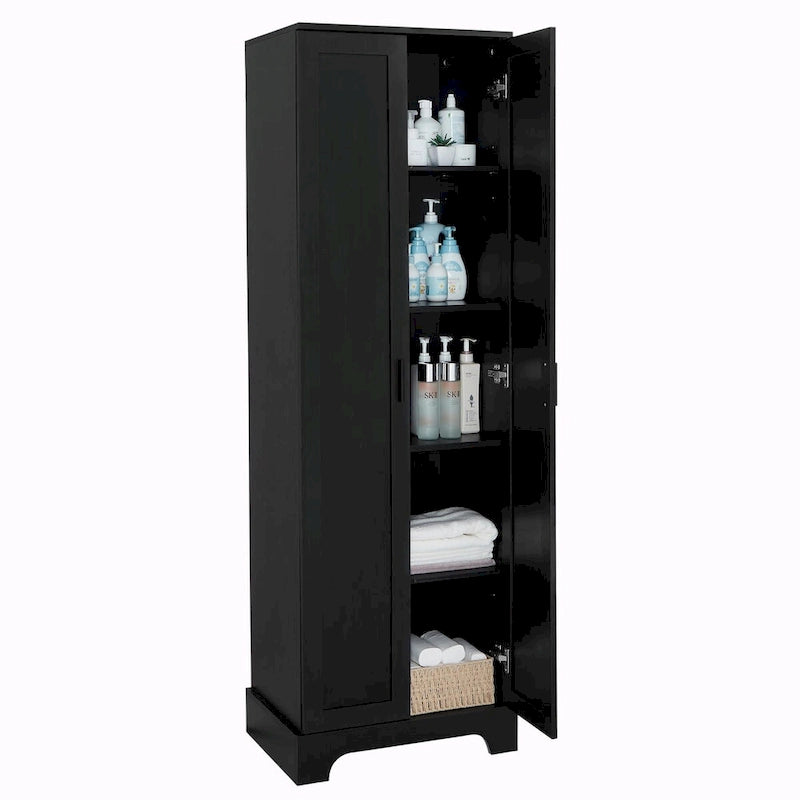 Storage Cabinet with Two Doors and Adjustable Shelf